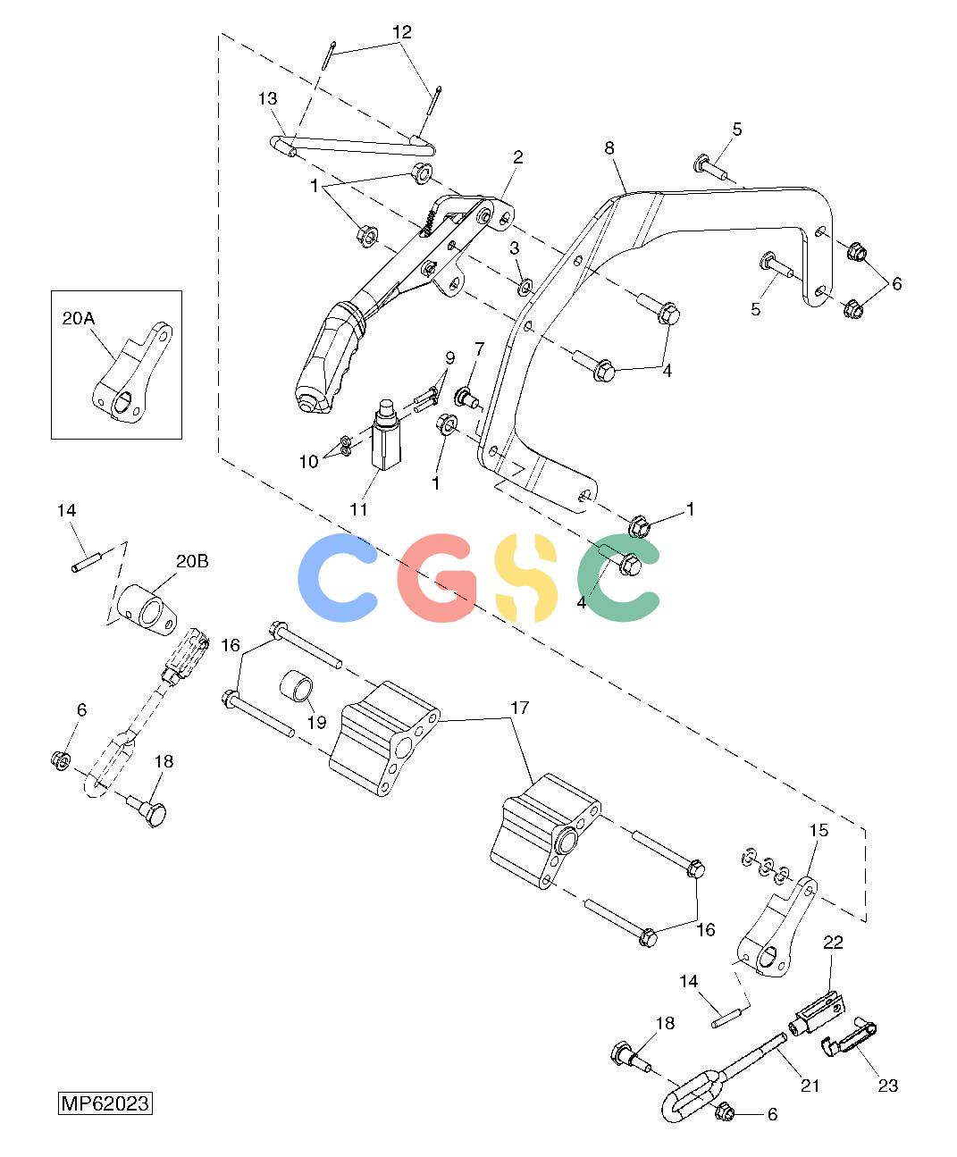 约翰迪尔零件查询110 - BACKHOE, LOADER Parking Brake (410156 - )EPC John Deere online