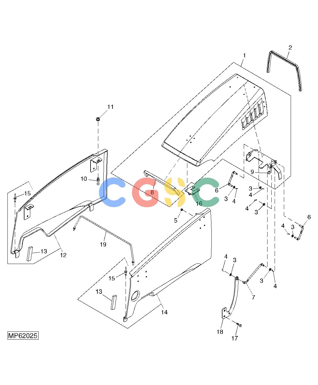 约翰迪尔零件查询110 - BACKHOE, LOADER Hood And Panels ( - 410087)EPC John Deere online