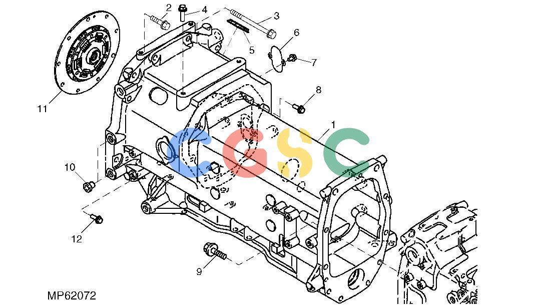 约翰迪尔零件查询110 - BACKHOE, LOADER Clutch HousingEPC John Deere online
