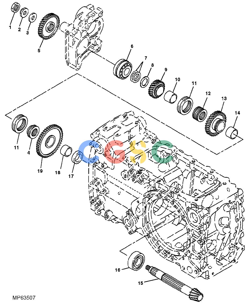 约翰迪尔零件查询110 - BACKHOE, LOADER Counter ShaftEPC John Deere online