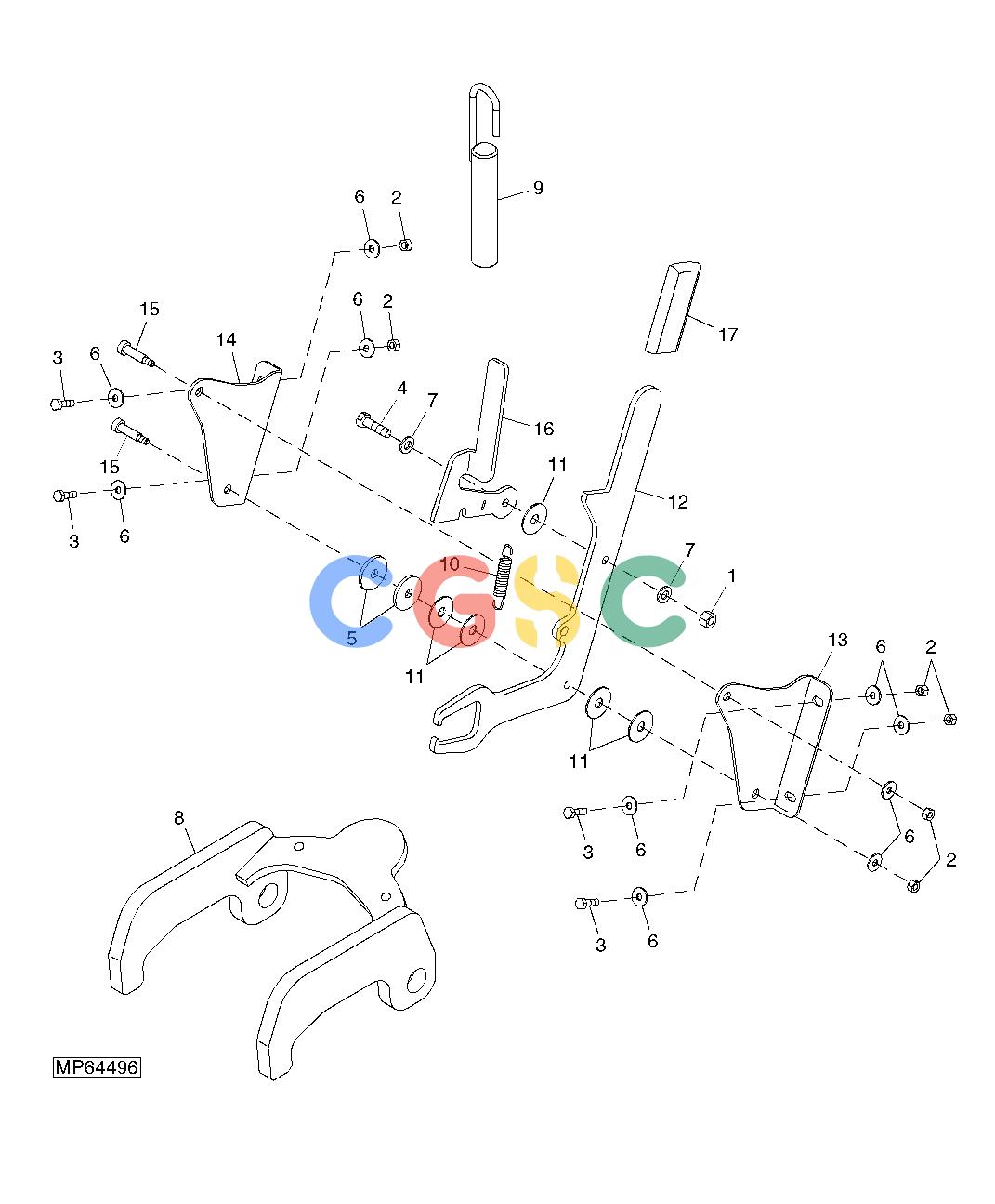 约翰迪尔零件查询110 - BACKHOE, LOADER SWING FRAME LOCKEPC John Deere online