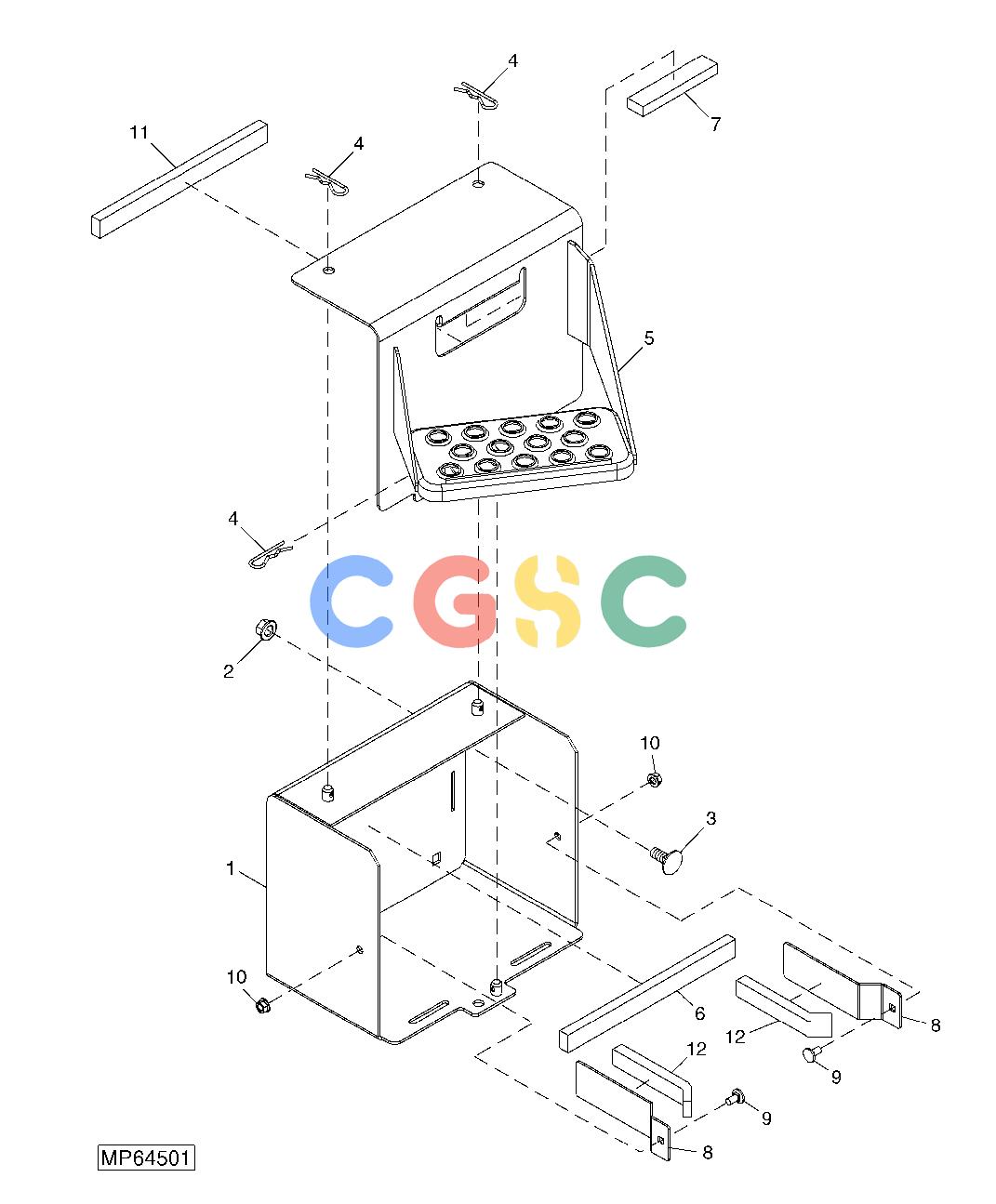 约翰迪尔零件查询110 - BACKHOE, LOADER Battery Box And Step (4TNV88-BMJTLB) (711001 - )EPC John Deere online