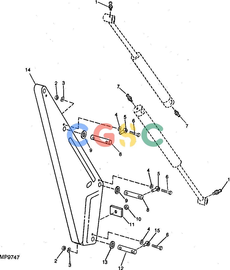 约翰迪尔零件查询800 - BACKHOE BOOM (800)EPC John Deere online
