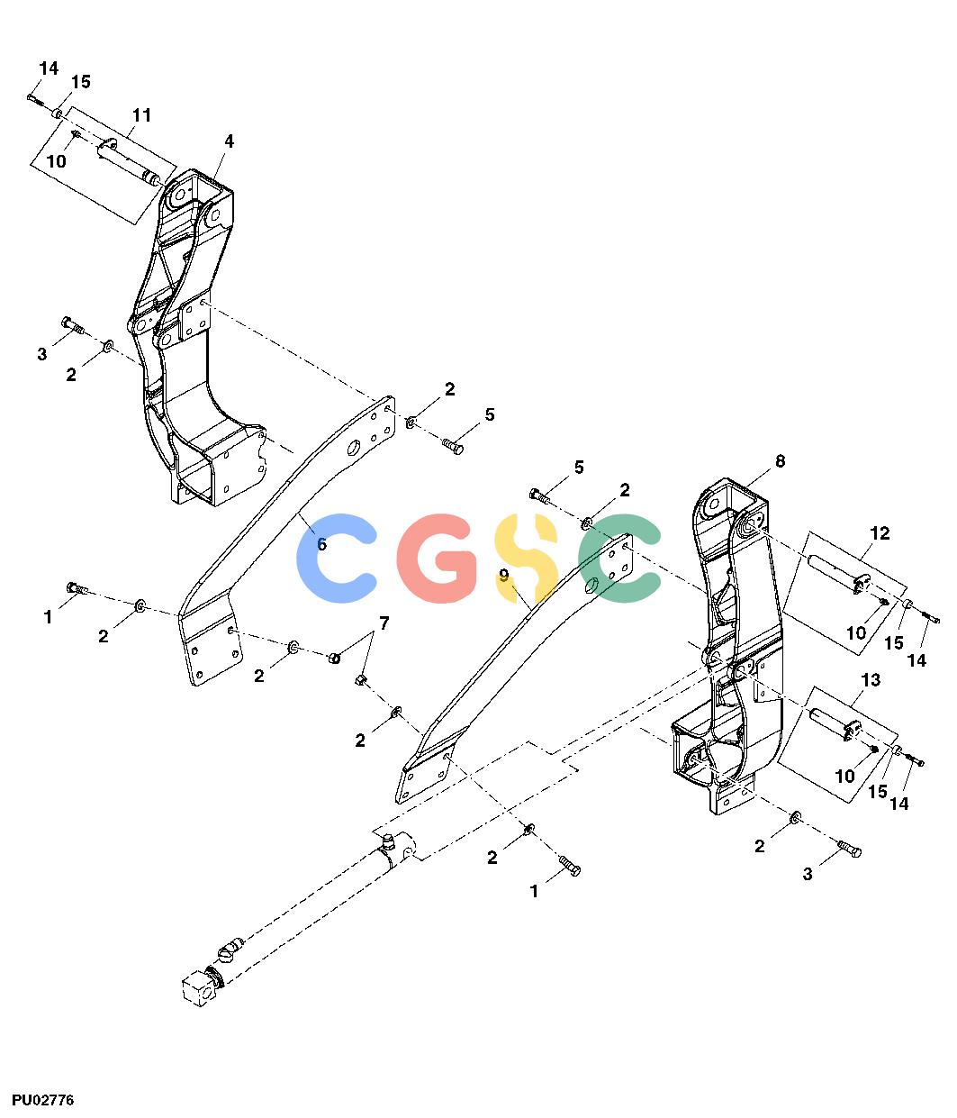 约翰迪尔零件查询110 - BACKHOE, LOADER SIDE FRAMESEPC John Deere online