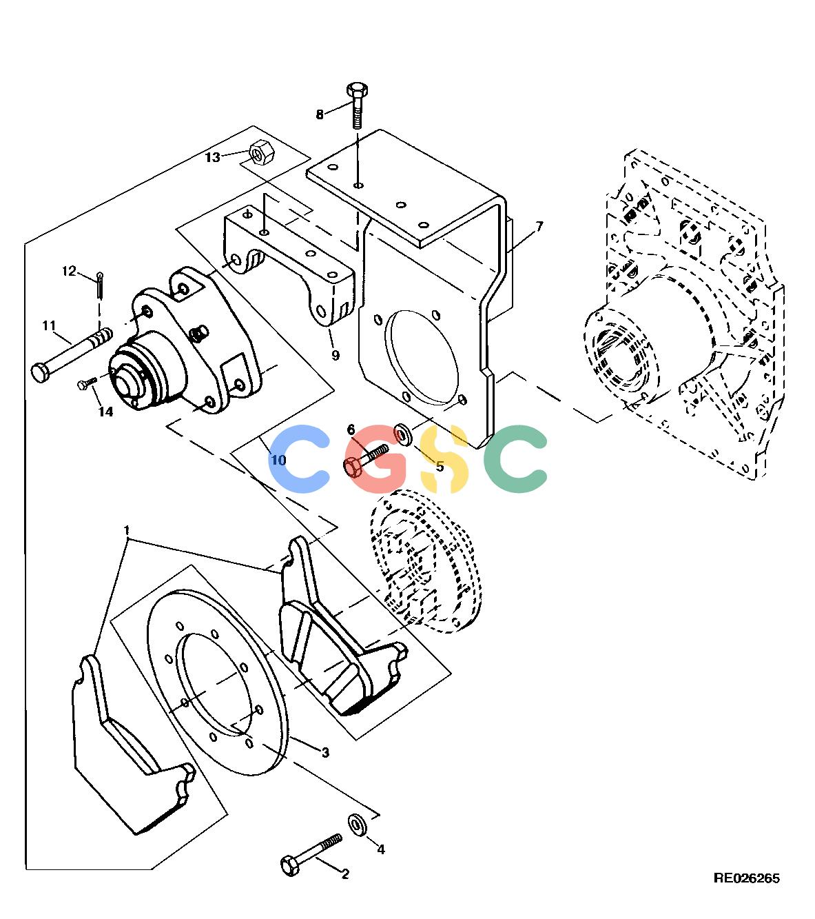 约翰迪尔零件查询1200 - AXLE RE38193 MANUAL APPLY BRAKES (OC-A) (SERIAL NO. 793083- )EPC John Deere online
