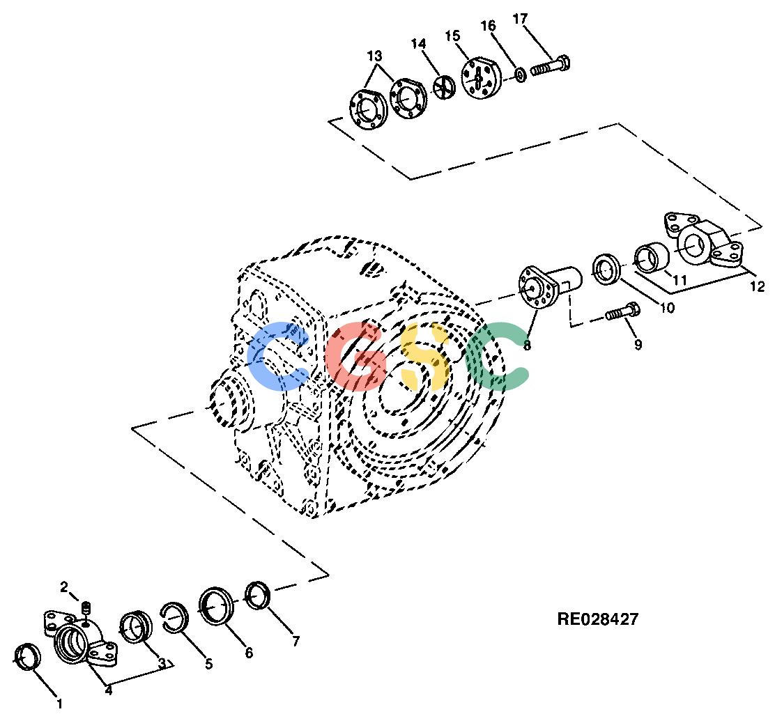 约翰迪尔零件查询1400 - AXLE RE39031, RE155449 Dual Pivot Center, OscillationEPC John Deere online