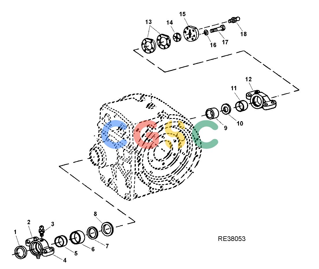 约翰迪尔零件查询1100 - AXLE OSCILLATION HARDWARE (RE38053) [I17]EPC John Deere online
