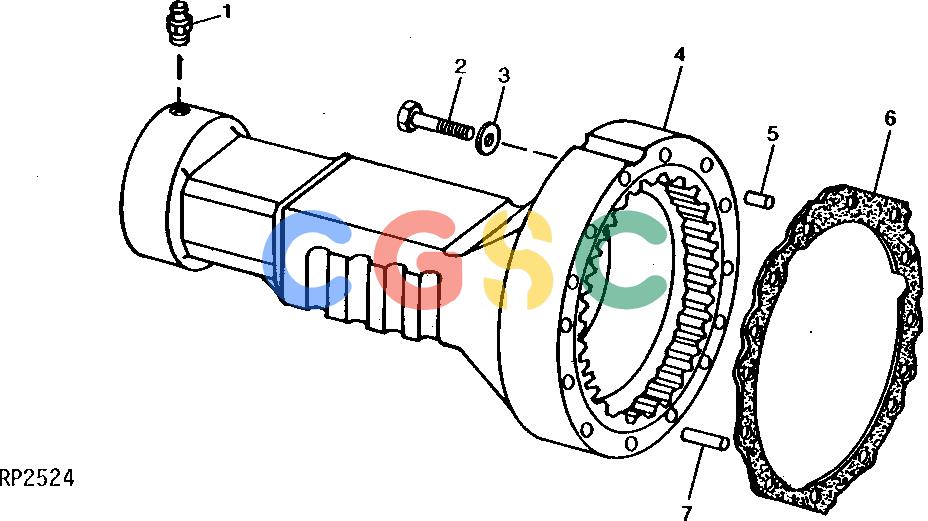 约翰迪尔零件查询ROLLIGIN - AXLE FRONT AXLE HOUSING [01B19]EPC John Deere online