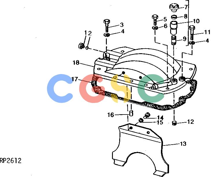 约翰迪尔零件查询ROLLIGIN - AXLE REAR DIFFERENTIAL CASE COVER [01K06]EPC John Deere online
