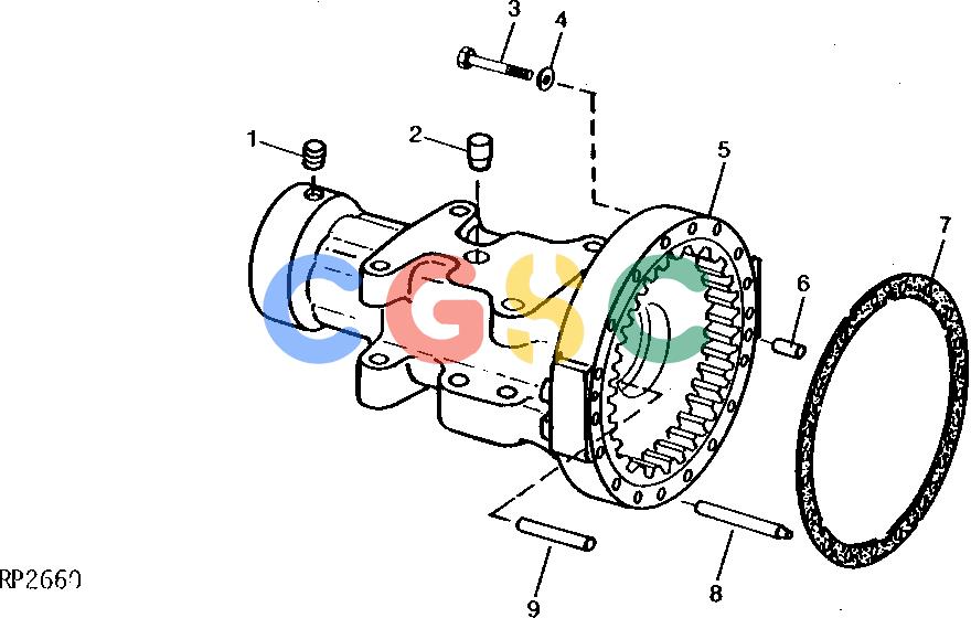 约翰迪尔零件查询ROLLIGIN - AXLE FRONT AXLE HOUSING [02C18]EPC John Deere online