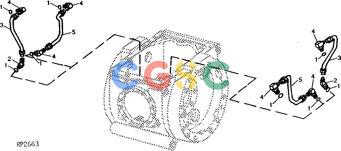 约翰迪尔零件查询ROLLIGIN - AXLE FRONT INTERNAL BRAKE LINES [02C12]EPC John Deere online