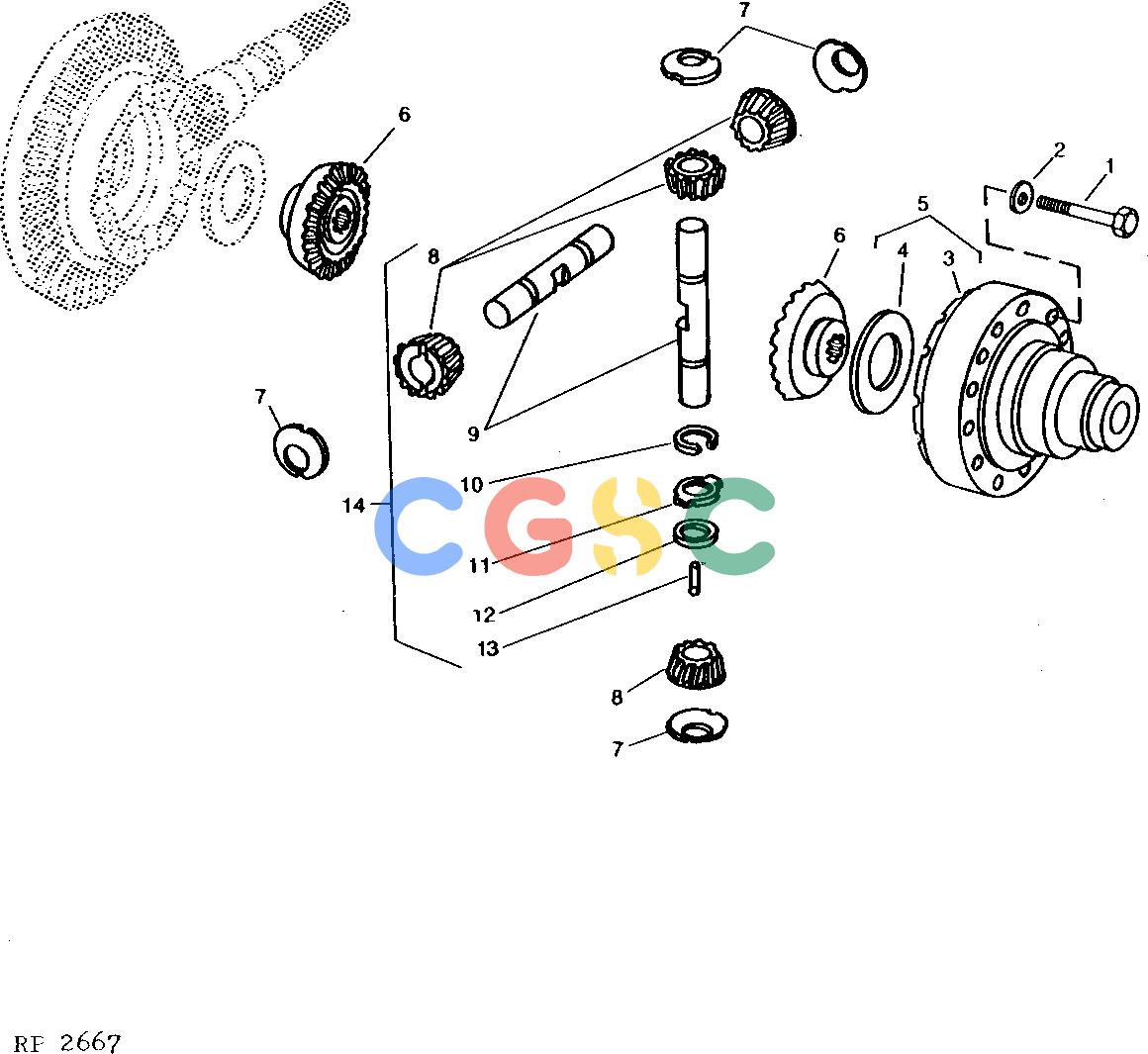 约翰迪尔零件查询ROLLIGIN - AXLE FRONT STANDARD DIFFERENTIAL HOUSING [02C16]EPC John Deere online