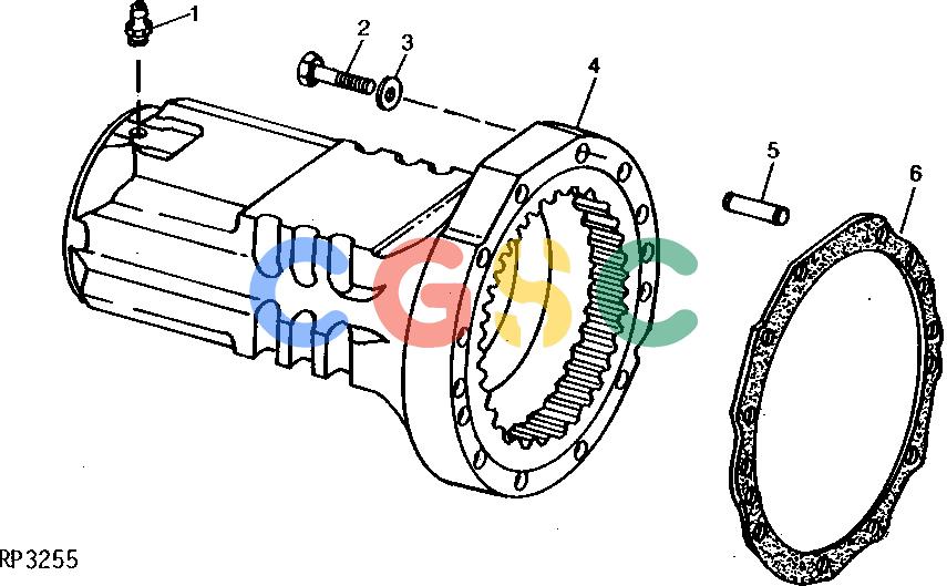约翰迪尔零件查询ROLLIGIN - AXLE REAR AXLE HOUSING [01K13]EPC John Deere online