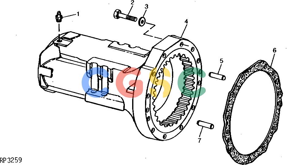 约翰迪尔零件查询ROLLIGIN - AXLE REAR AXLE HOUSING [01H17]EPC John Deere online