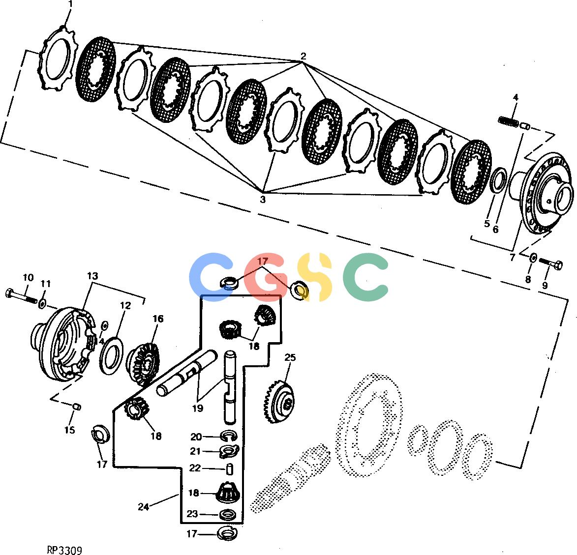约翰迪尔零件查询ROLLIGIN - AXLE FRONT DIFFERENTIAL HOUSING [02C03]EPC John Deere online