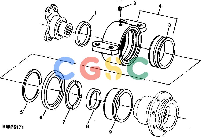 约翰迪尔零件查询1200 - AXLE RE33552 OFFSET DIFFERENTIAL SUPPORT (OC-A)EPC John Deere online