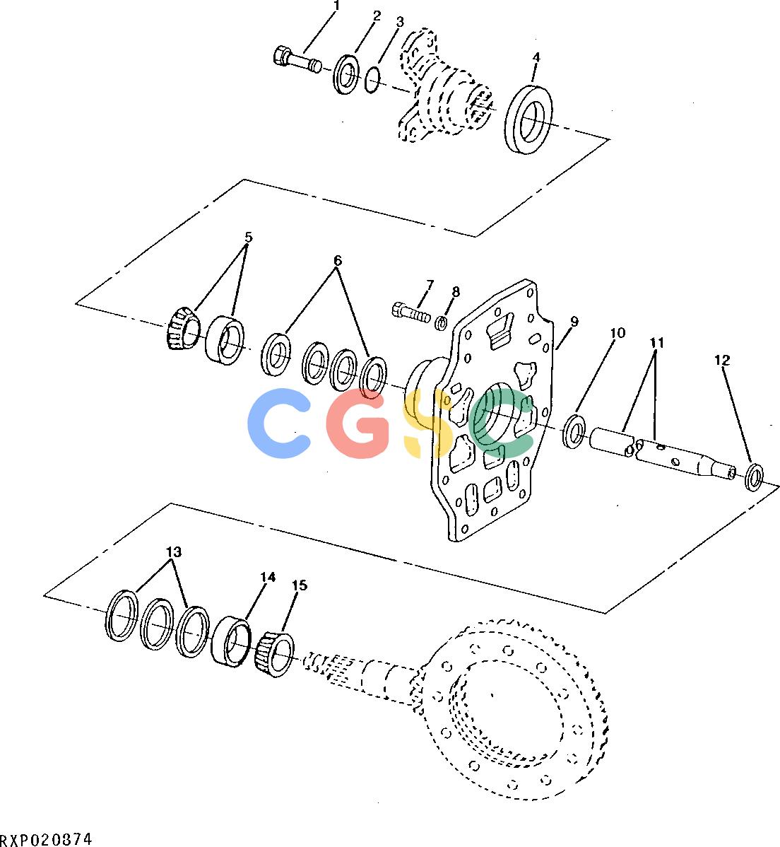 约翰迪尔零件查询1200 - AXLE RE50814 INPUT HOUSING (OC-A)EPC John Deere online