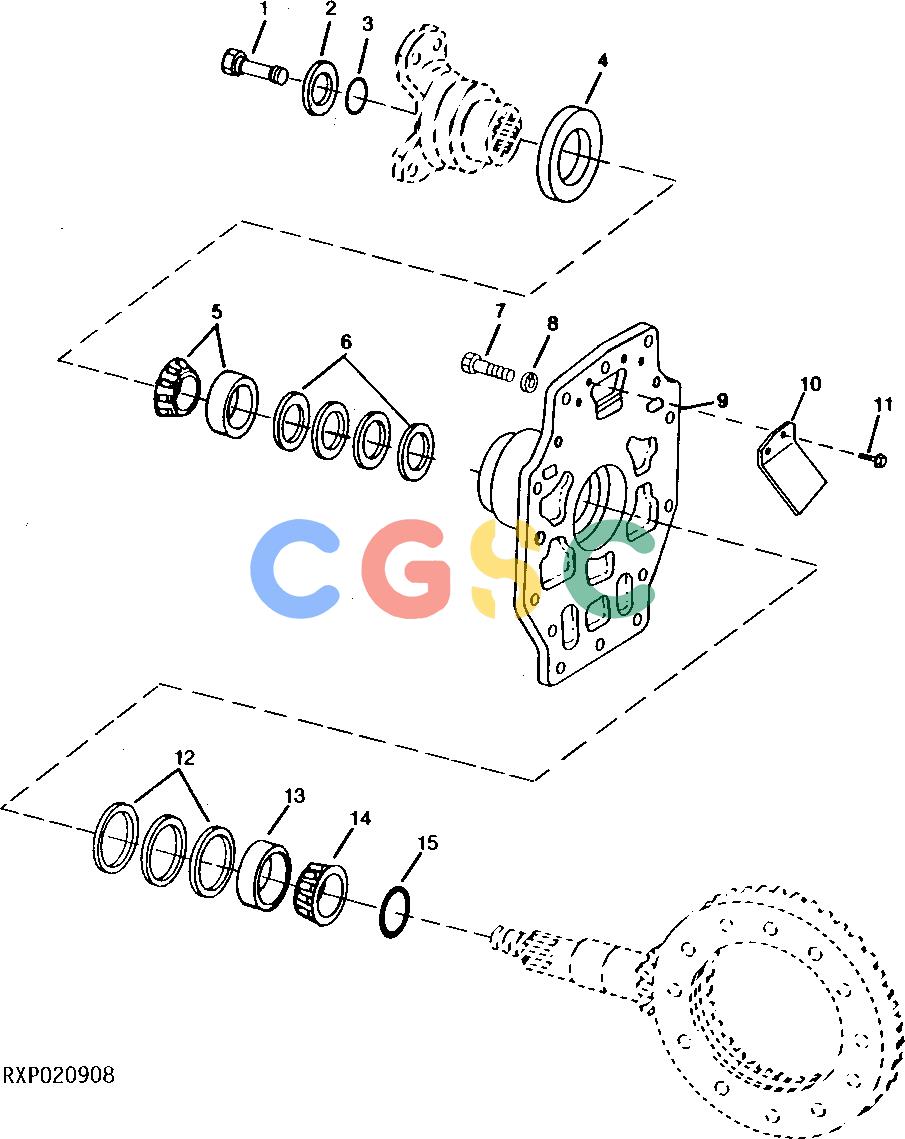 约翰迪尔零件查询1200 - AXLE RE49373, RE49374 INPUT HOUSING (OC-1) (OC-A)EPC John Deere online