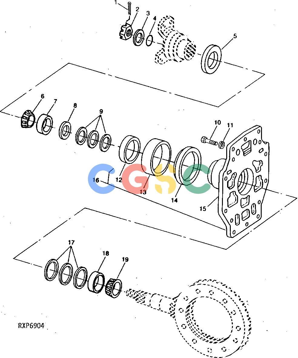 约翰迪尔零件查询1200 - AXLE RE37948 INPUT HOUSING (OC-1)EPC John Deere online