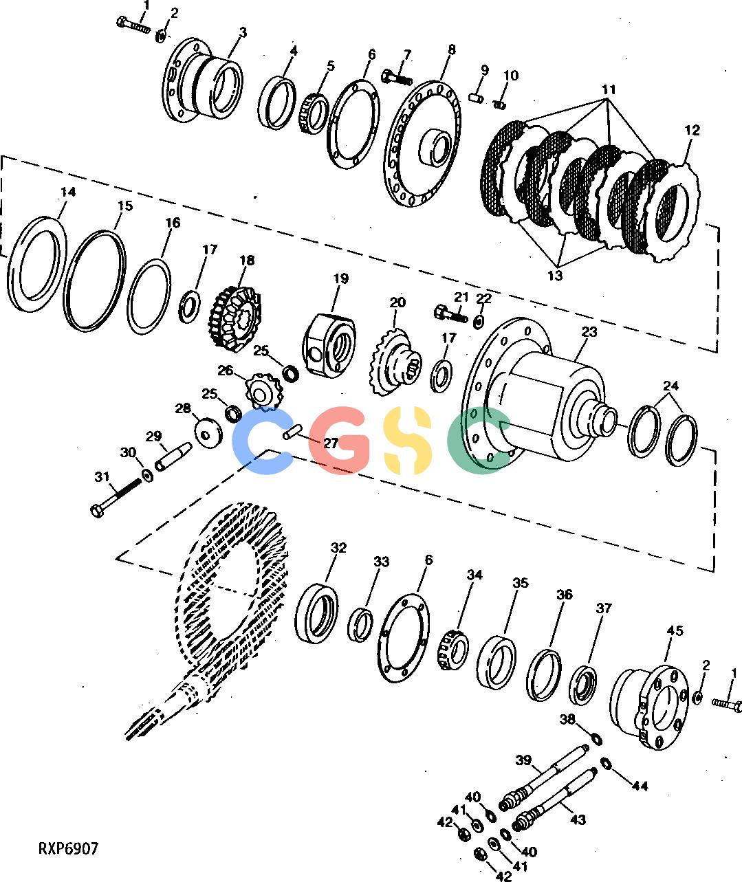 约翰迪尔零件查询1200 - AXLE RE37957 DIFFERENTIAL LOCK (OC-3)EPC John Deere online