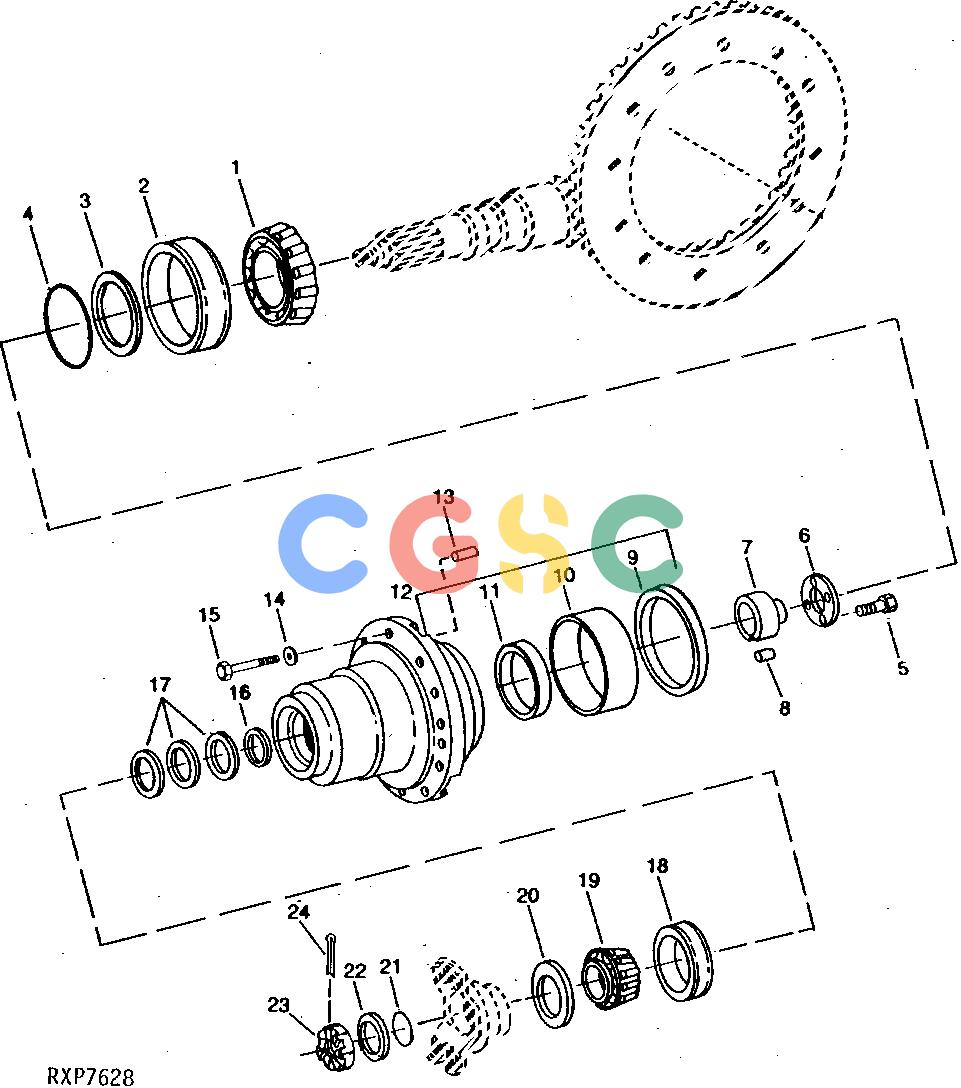约翰迪尔零件查询1200 - AXLE RE38192 INPUT HOUSING (OC-1)EPC John Deere online