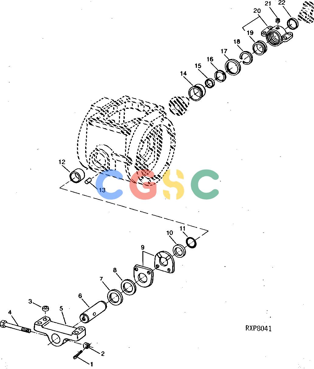 约翰迪尔零件查询1200 - AXLE RE39762 OSCILLATING DUAL PIVOT (OC-3)EPC John Deere online