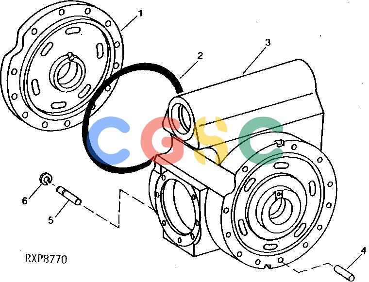 约翰迪尔零件查询1100 - AXLE DIFFERENTIAL CASE (RAISED PIVOT) (RE37136) [J09]EPC John Deere online