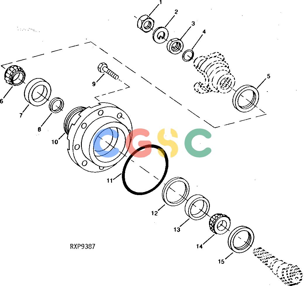 约翰迪尔零件查询1100 - AXLE INPUT QUILL (RE52246) (AGCO) [I13]EPC John Deere online
