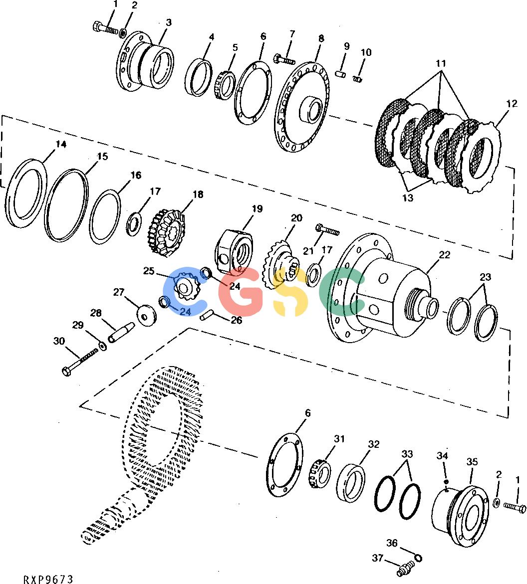 约翰迪尔零件查询1200 - AXLE RE38258 DIFFERENTIAL LOCK (OC-A)EPC John Deere online