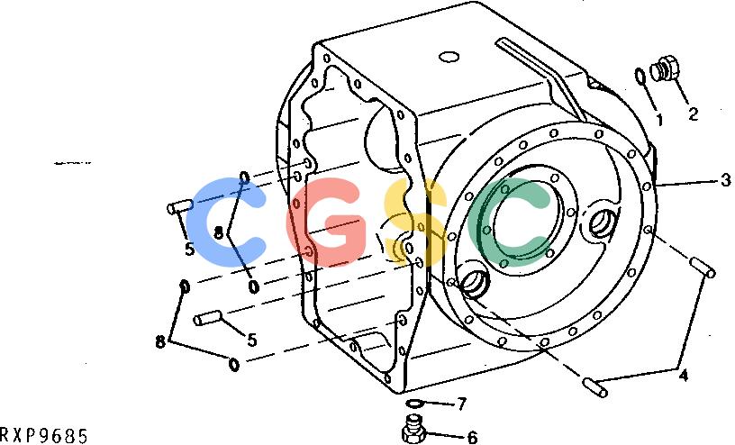 约翰迪尔零件查询1200 - AXLE RE41175,RE38255 DIFFERENTIAL CASE (OC-A) (OC-A)EPC John Deere online