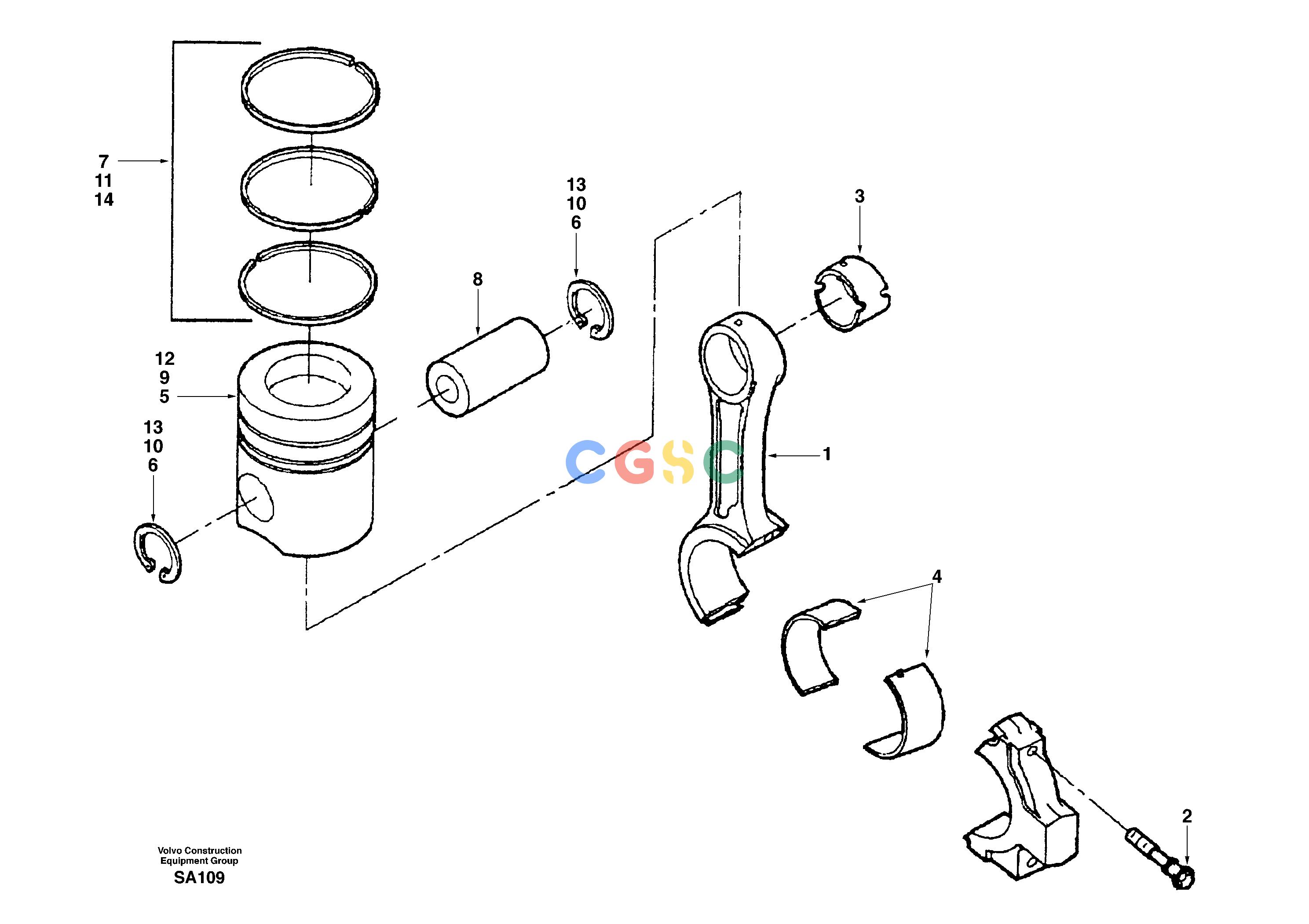 沃尔沃零件查询EC210 Connecting rod and pistonNoneDD04B001-DD04B002NoneNoneNoneAutodata Volvo online