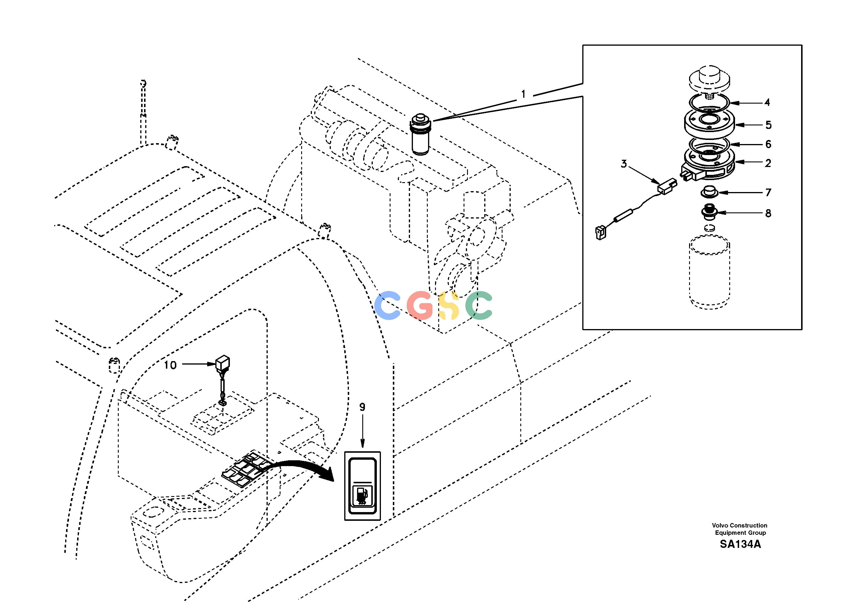 沃尔沃零件查询EC210 Fuel line, fuel heaterNoneDD04D001-NoneNoneNoneNoneAutodata Volvo online
