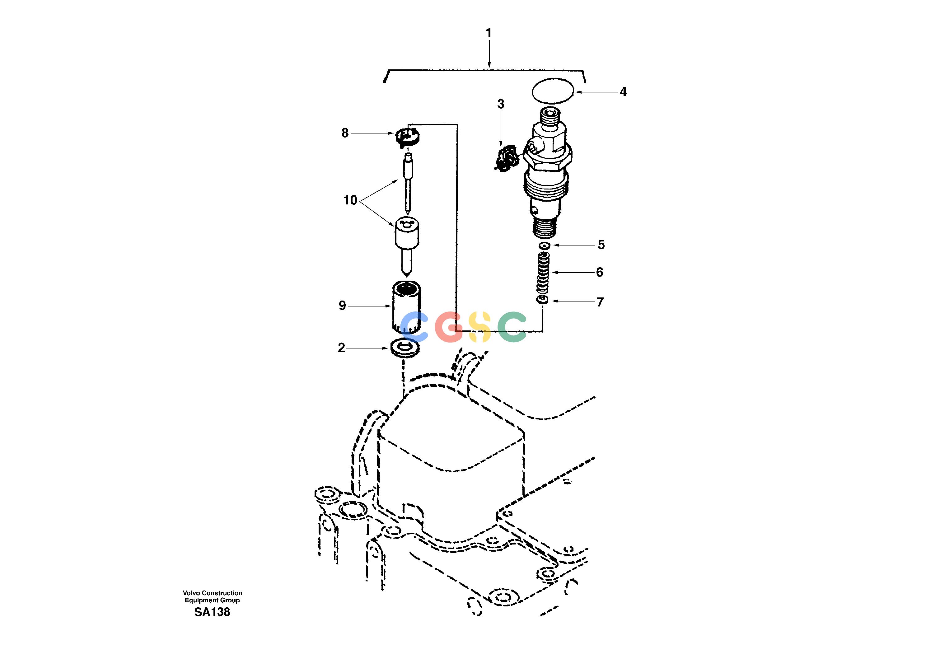 沃尔沃零件查询EC210 InjectorNoneDD04B001-DD04B002NoneNoneNoneAutodata Volvo online
