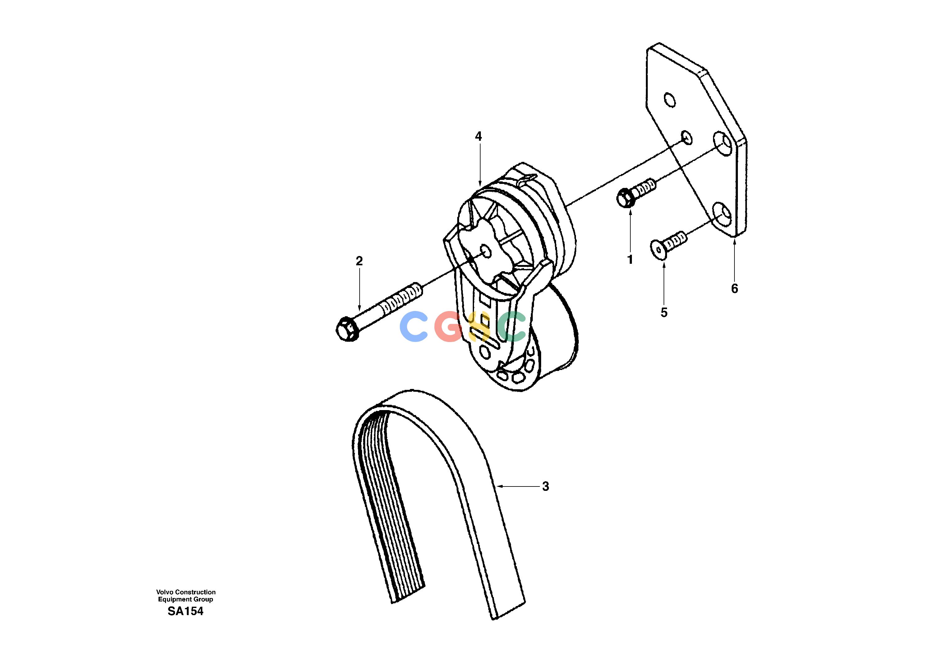 沃尔沃零件查询EC210 Automatic belt tensioner with fitting partsNoneDD04B001-DD04B002NoneNoneNoneAutodata Volvo online