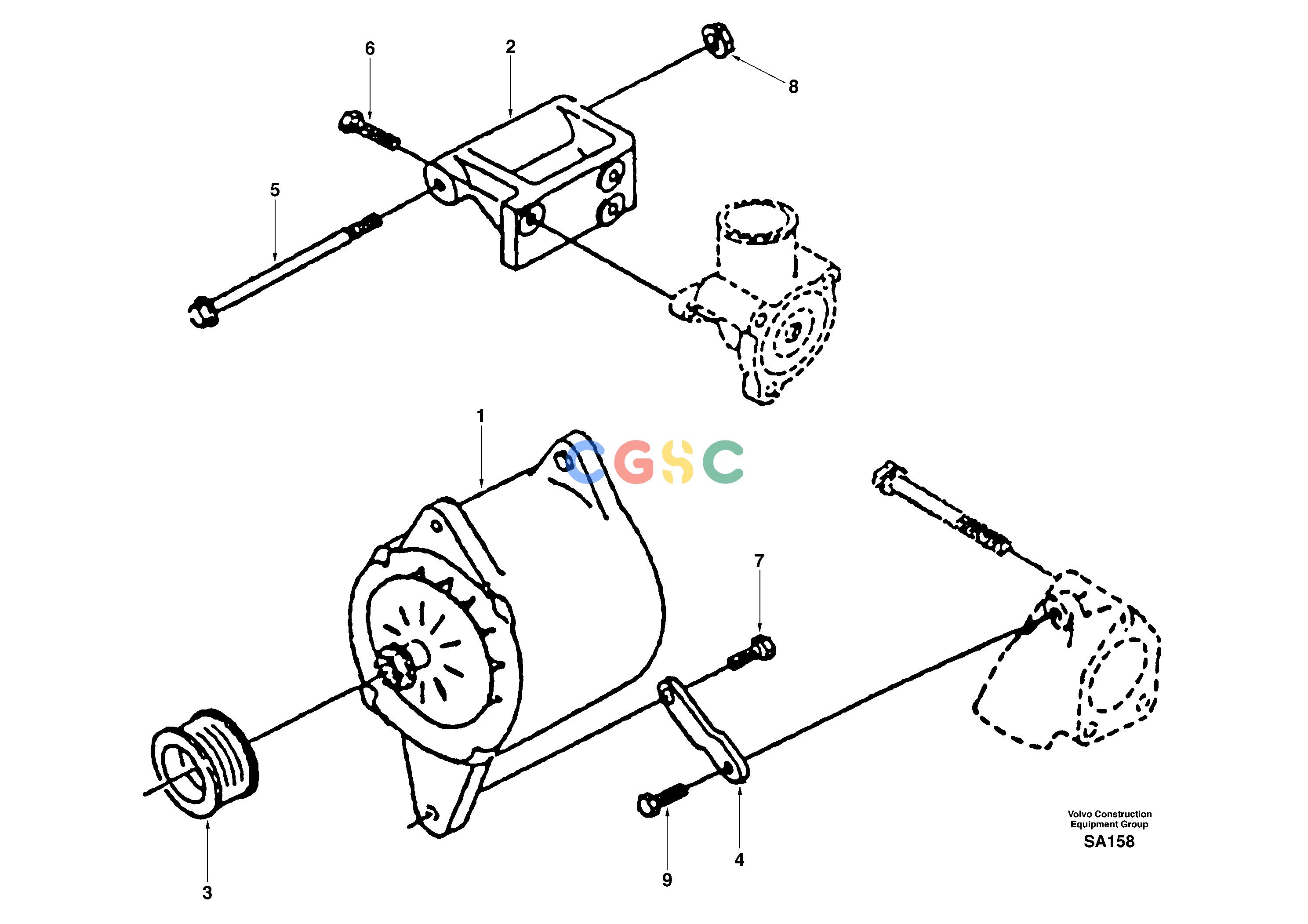 沃尔沃零件查询EC240 Alternator with assembling detailsNoneDE04A001-DE04A002NoneNoneNoneAutodata Volvo online