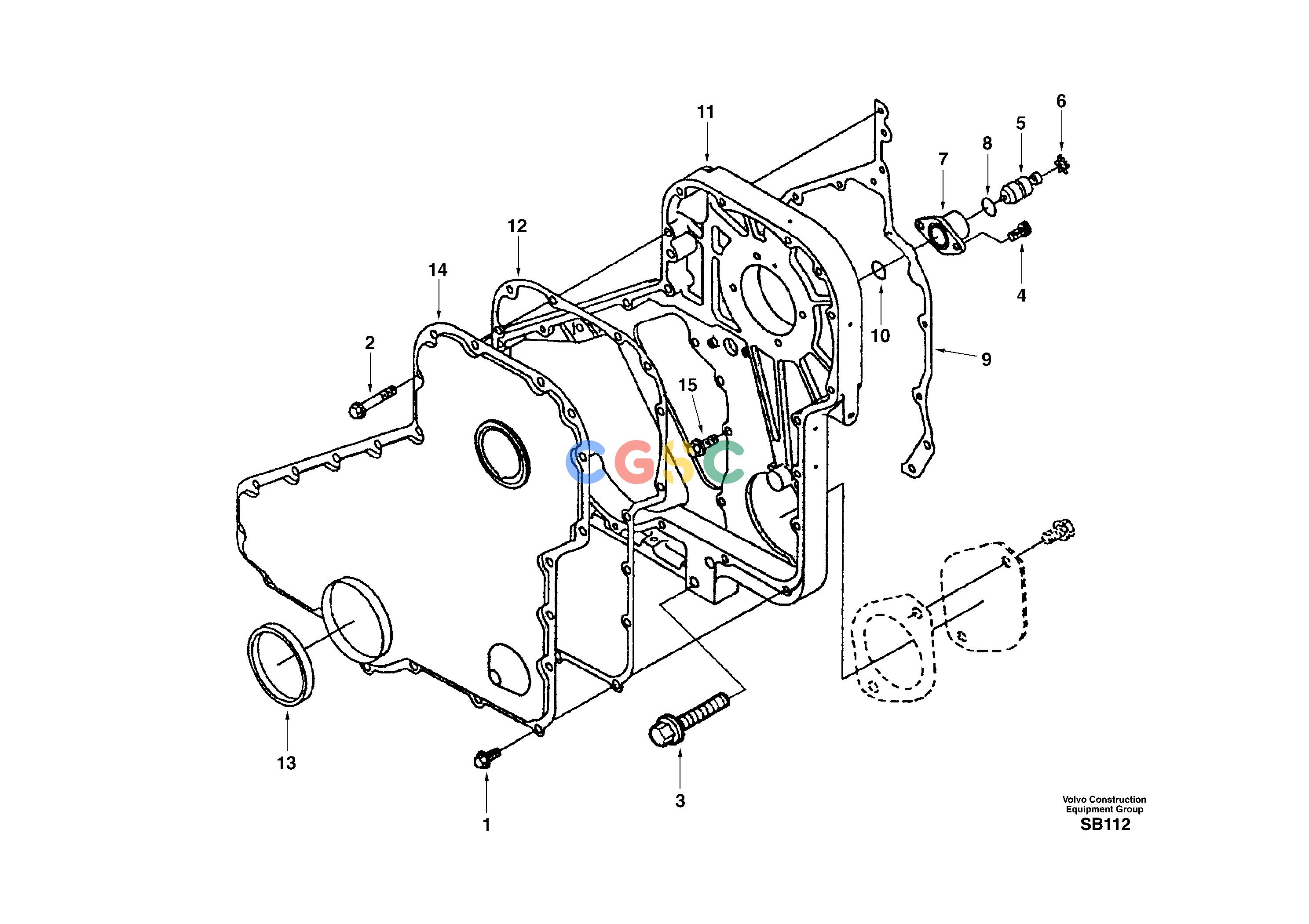 沃尔沃零件查询EC240 Timing gear casingNone NoneNoneNoneAutodata Volvo online