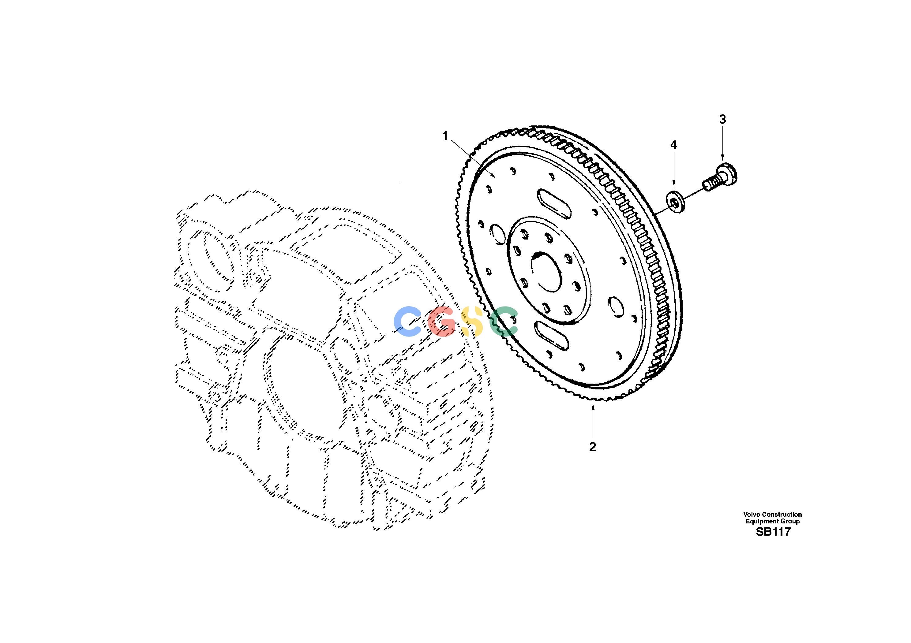 沃尔沃零件查询EC240 FlywheelNone NoneNoneNoneAutodata Volvo online