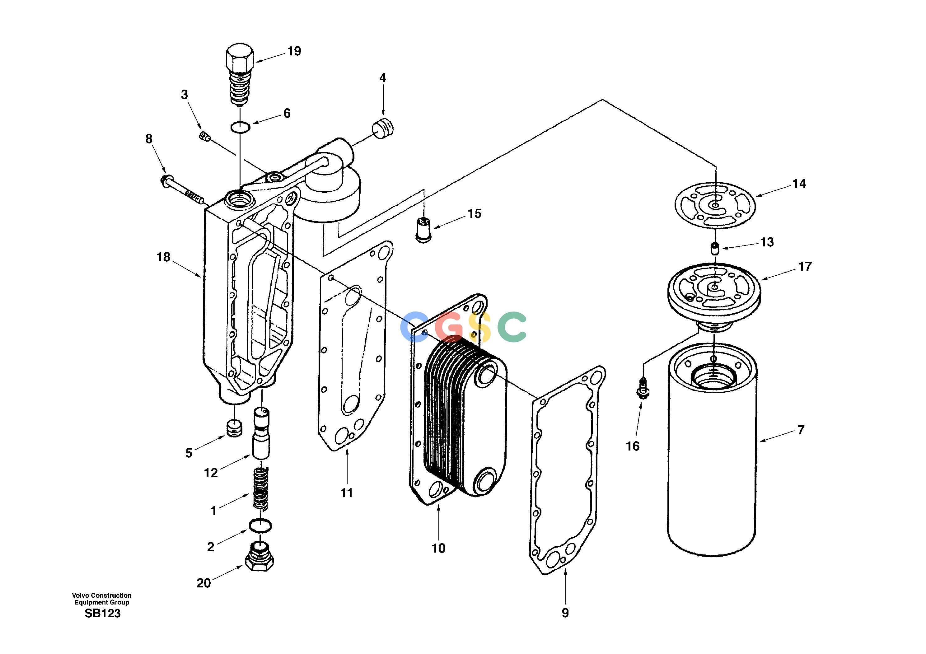 沃尔沃零件查询EC240 Oil coolerNone NoneNoneNoneAutodata Volvo online