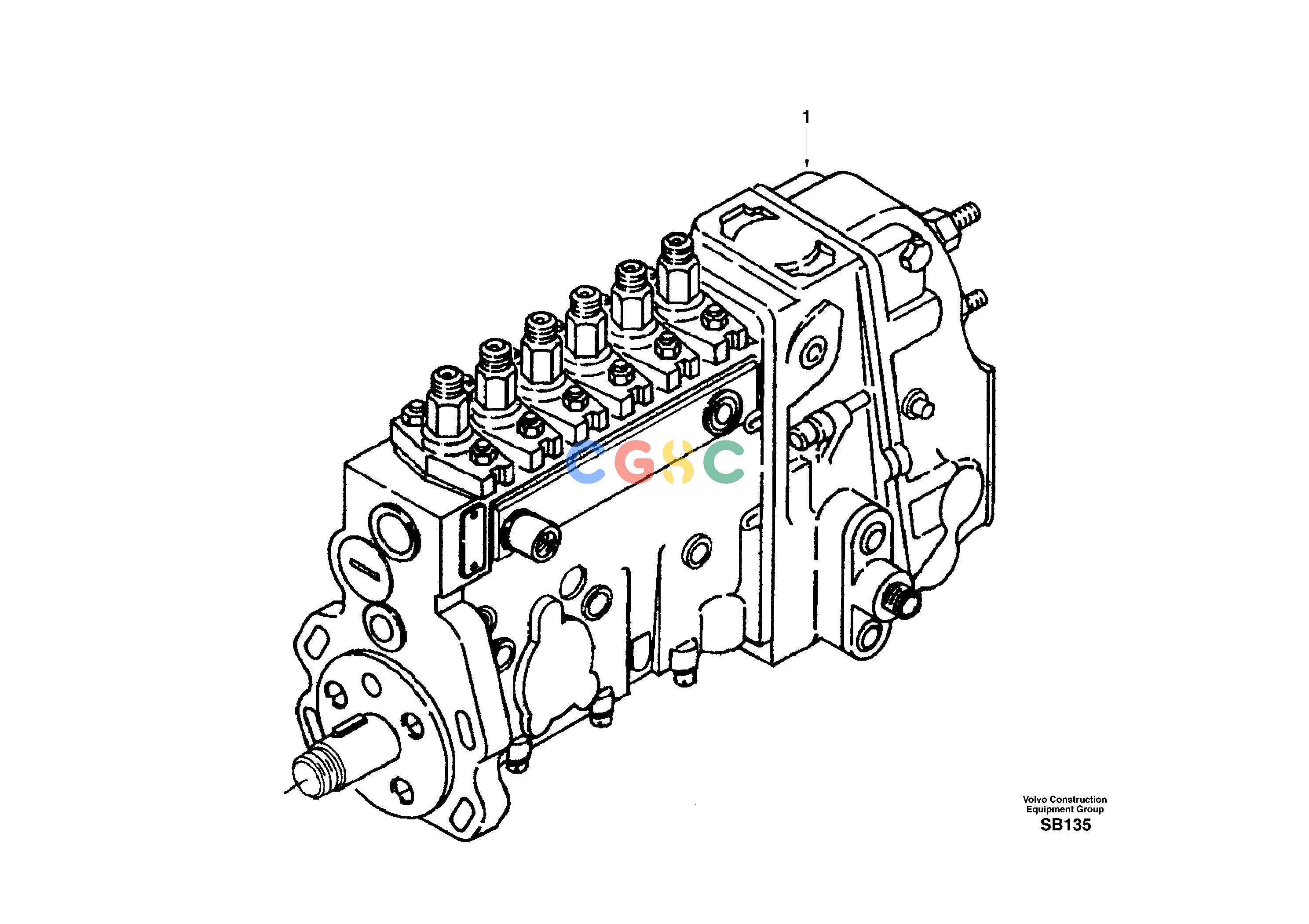 沃尔沃零件查询EC240 Injection pumpNone NoneNoneNoneAutodata Volvo online