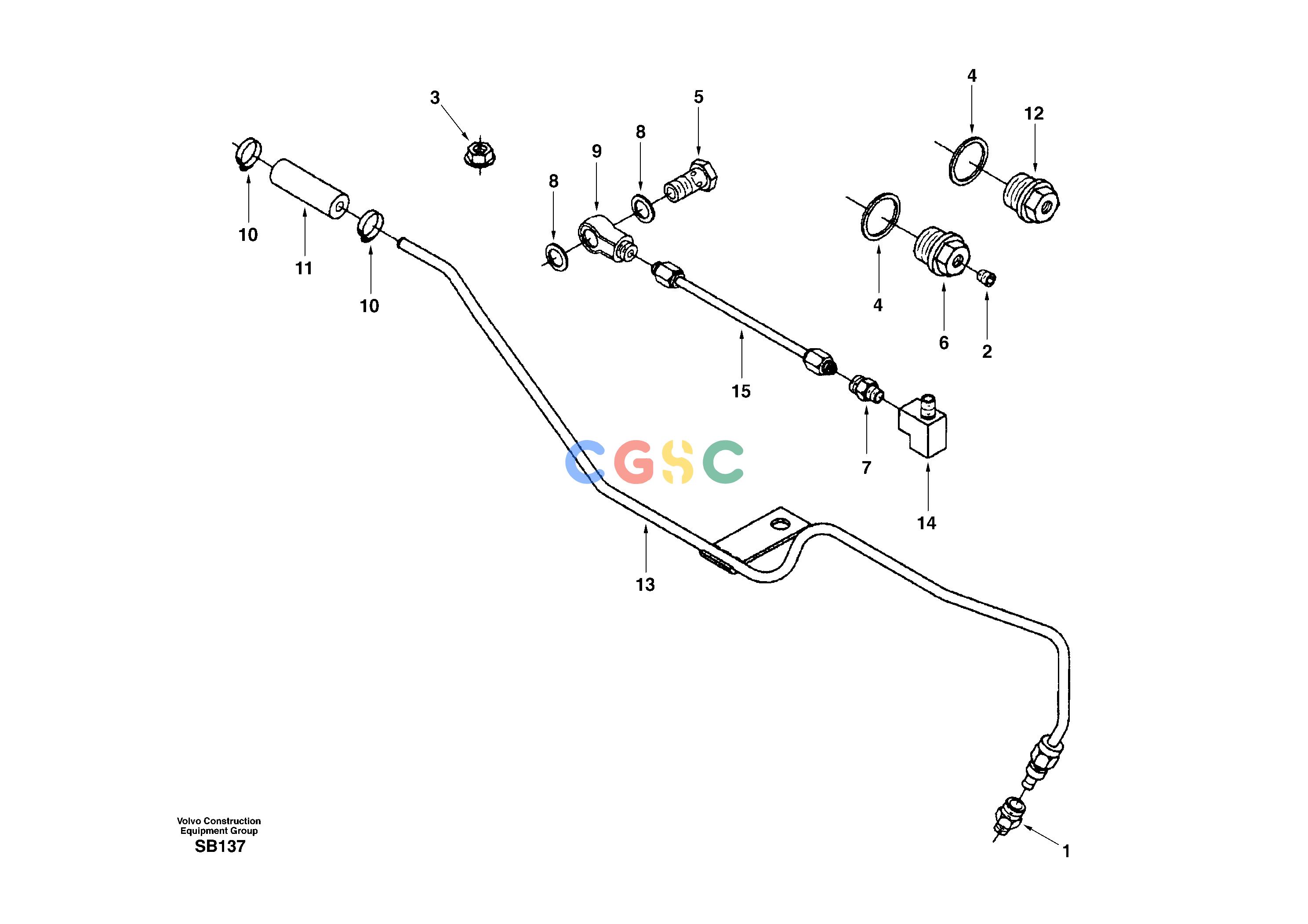 沃尔沃零件查询EC240 Air fuel control, plumbingNone NoneNoneNoneAutodata Volvo online