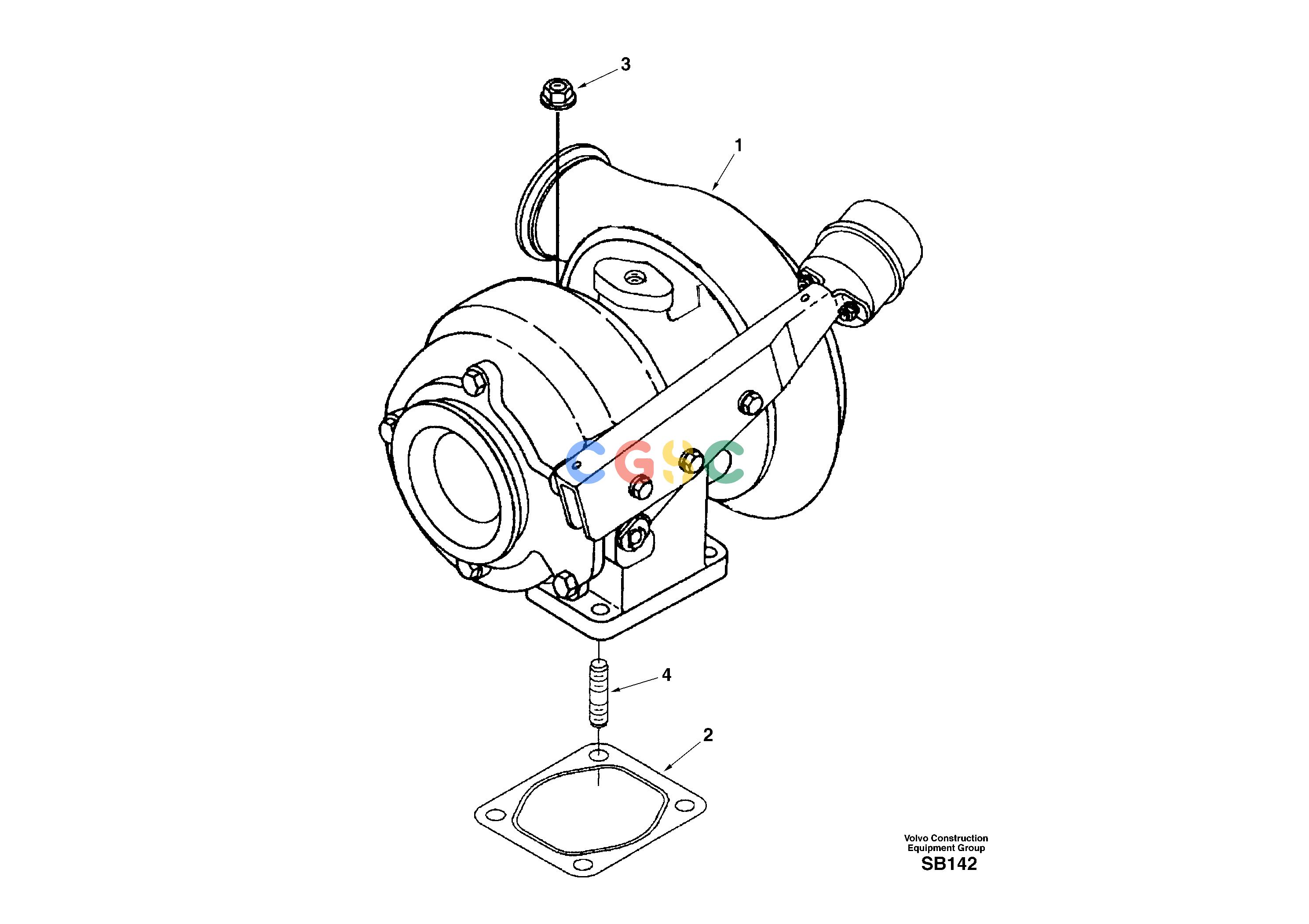 沃尔沃零件查询EC240 Turbocharger with fitting partsNone NoneNoneNoneAutodata Volvo online