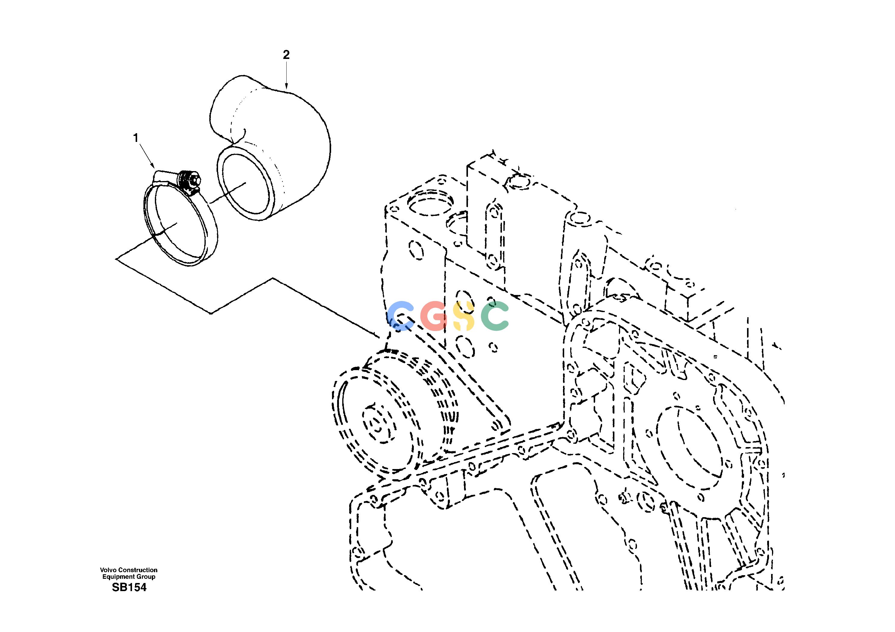 沃尔沃零件查询EC240 Water inlet connectionNone NoneNoneNoneAutodata Volvo online
