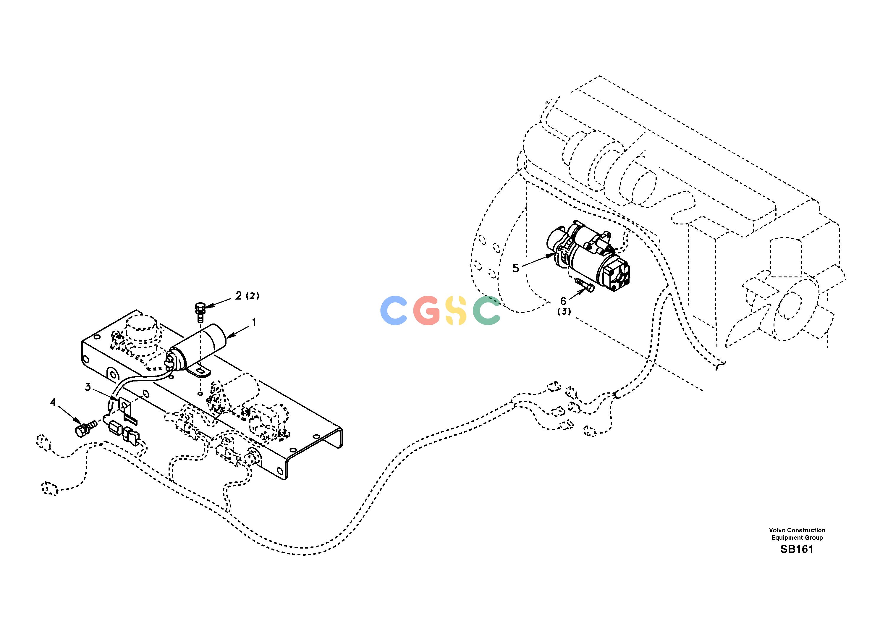 沃尔沃零件查询EC240 Starter motor, mountingNoneDE00A001-DE04B002NoneNoneNoneAutodata Volvo online