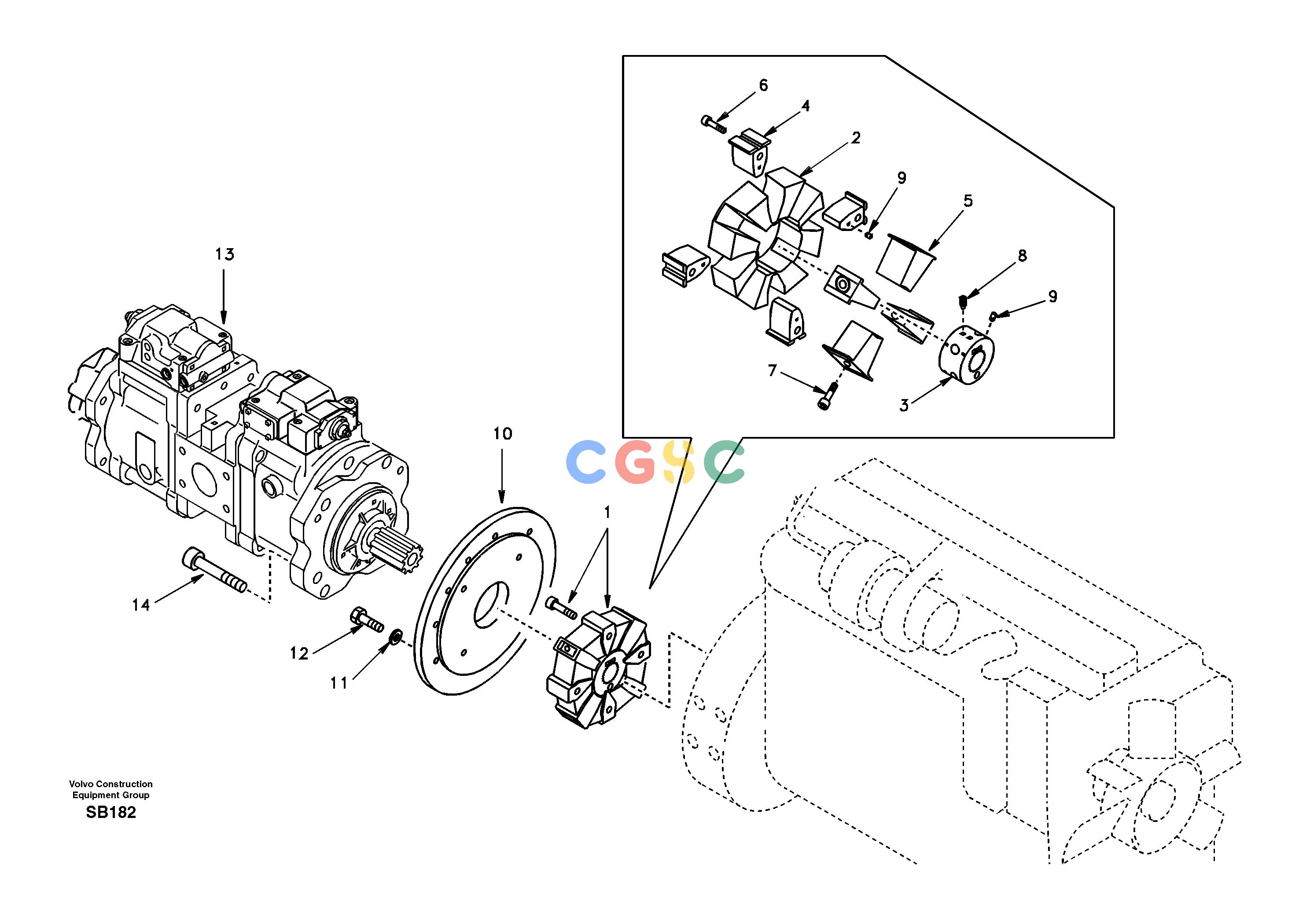 沃尔沃零件查询EC240 Pump gearbox with assembling partsNonePRODUCTION-AFTERMARKETNoneNoneNoneAutodata Volvo online
