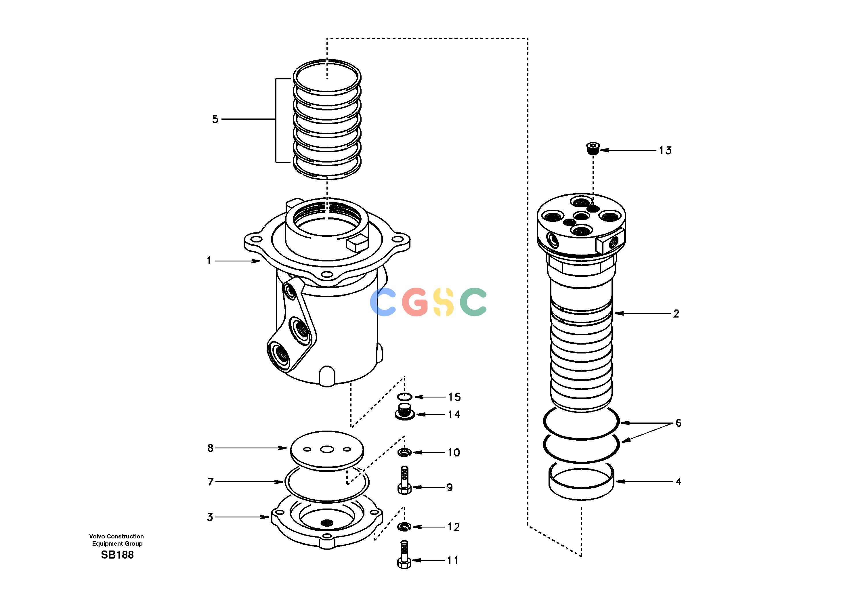 沃尔沃零件查询EC240 Turning jointNone NoneNoneNoneAutodata Volvo online