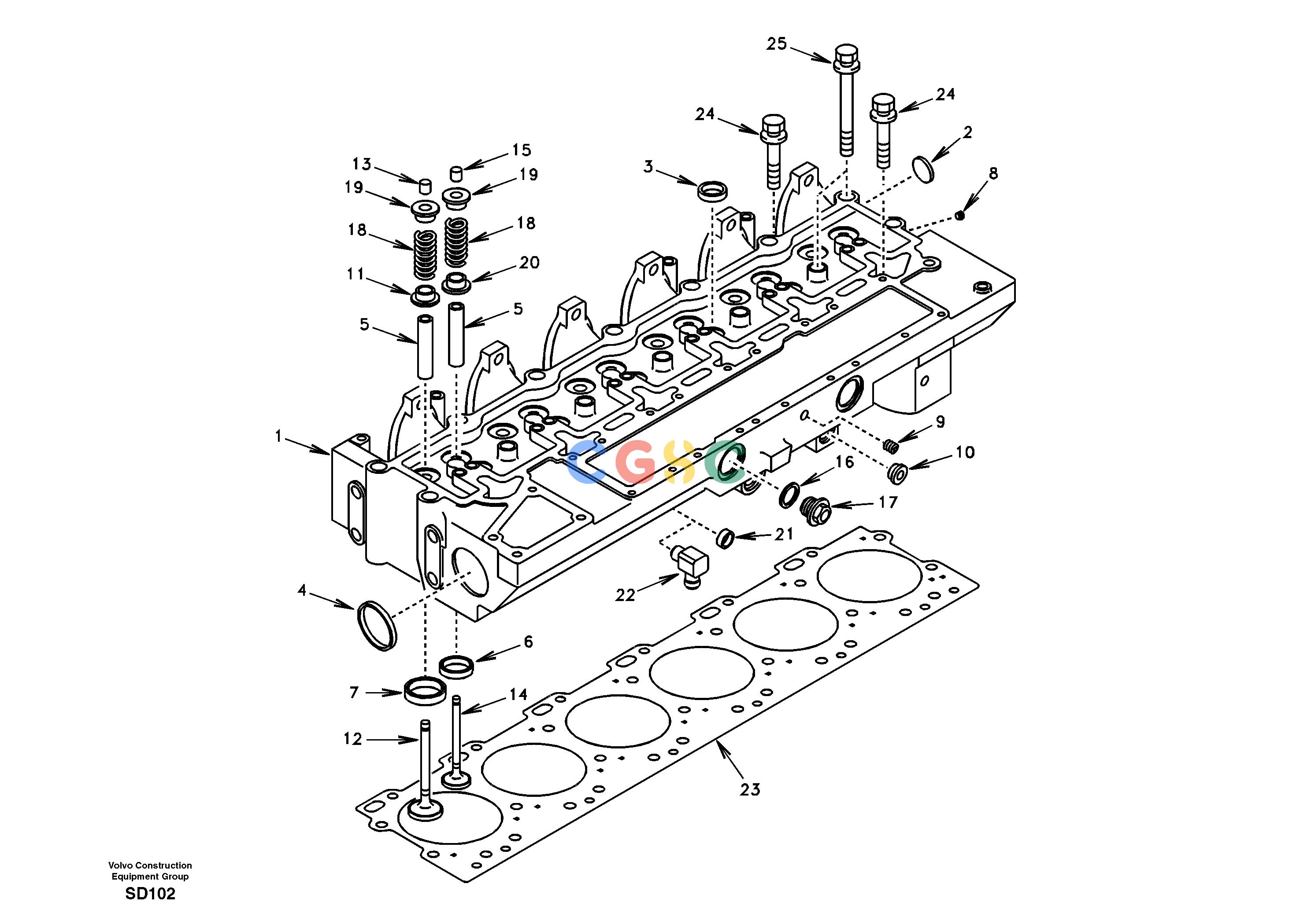 沃尔沃零件查询EC290 Cylinder headNoneDG04B001 TROPIC-DG04B002 STDNoneNoneNoneAutodata Volvo online