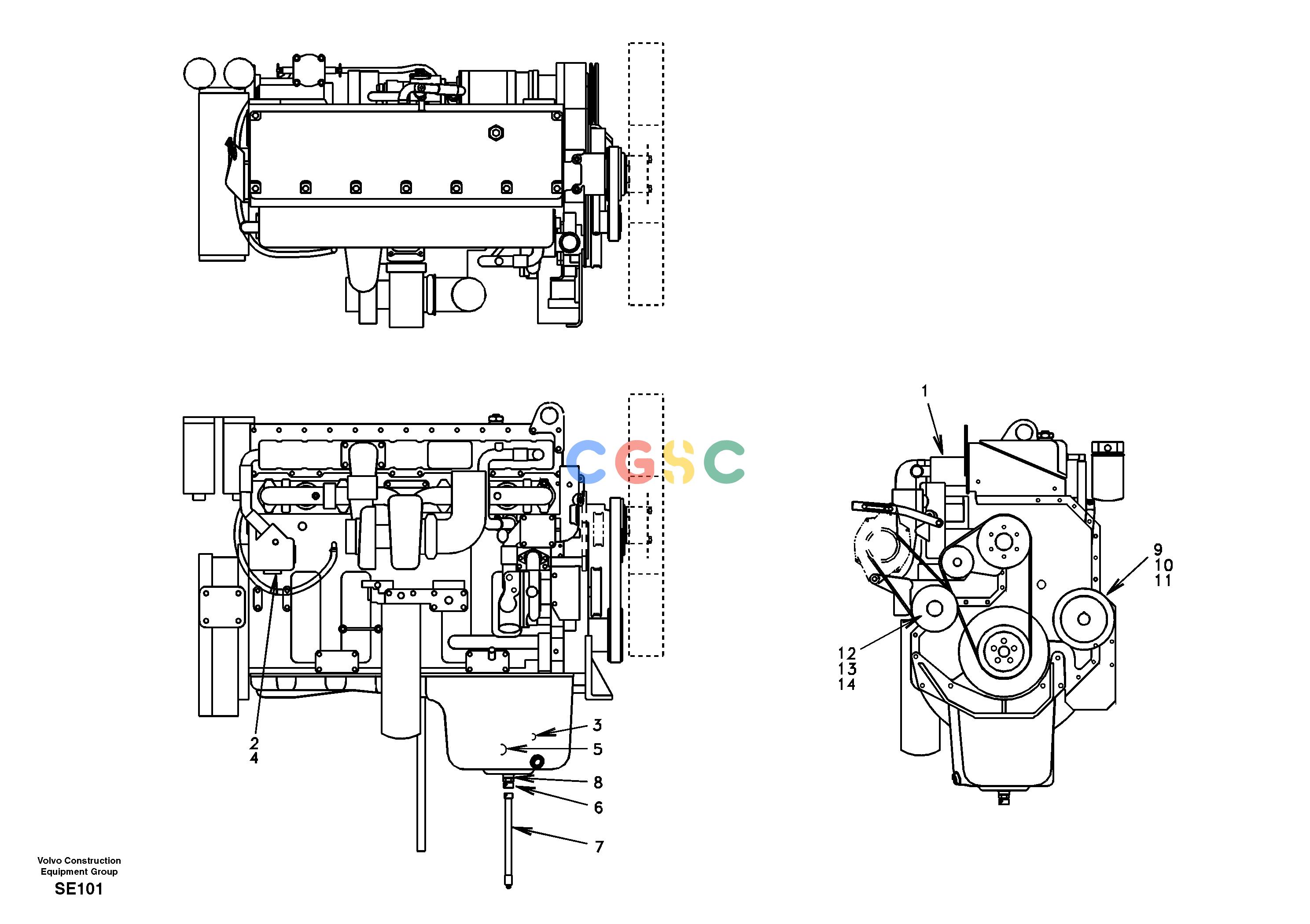 沃尔沃零件查询EC360 EngineNoneDH04B001-DH04B002NoneNoneNoneAutodata Volvo online
