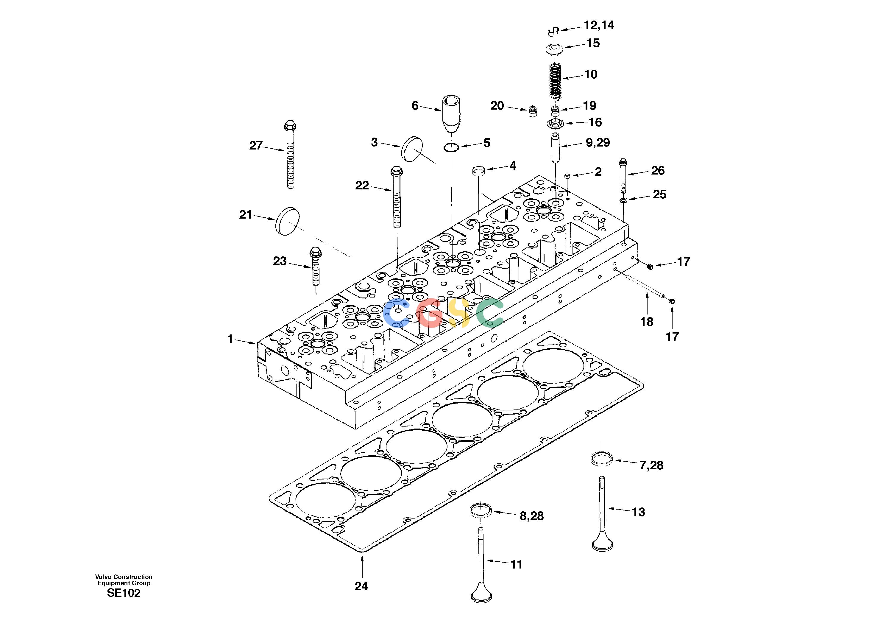 沃尔沃零件查询EC360 Cylinder headNoneDH04B001-DH04B002NoneNoneNoneAutodata Volvo online