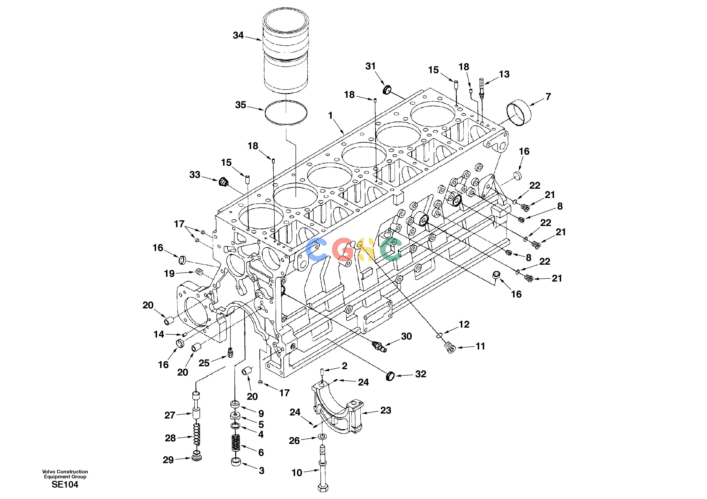 沃尔沃零件查询EC360 Cylinder blockNoneDH04B001-DH04B002NoneNoneNoneAutodata Volvo online