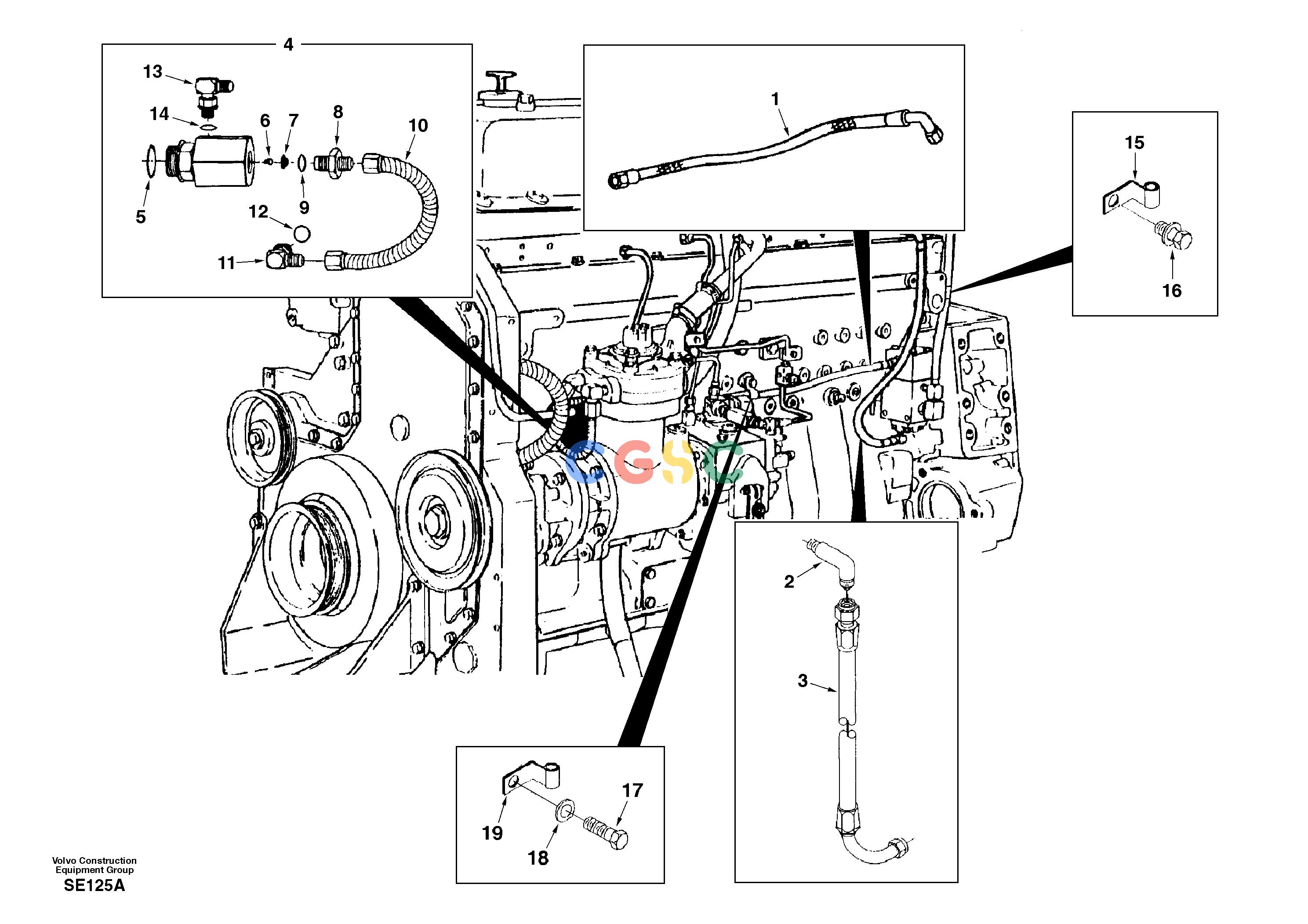 沃尔沃零件查询EC360 Oil control valve, plumbingNoneDH04B001-NoneNoneNoneSER NO 3001-3262Autodata Volvo online